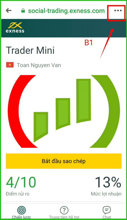 hướng dẫn copy trader chiến lược của trader mini