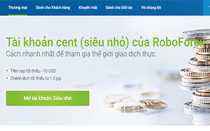 Tài khoản roboforex cent